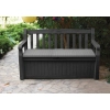 Ławka ogrodowa ze schowkiem KETER Eden Garden Bench 265 l., efekt drewna - kremowy