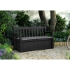 Ławka ogrodowa ze schowkiem KETER Eden Garden Bench 265 l., efekt drewna - kremowy