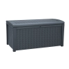 Skrzynia ogrodowa KETER Borneo Storage Box – pojemnik na akcesoria z funkcją siedziska dla 2 osób | 130 cm, odporna na warunki atmosferyczne