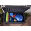 Skrzynia ogrodowa KETER Borneo Storage Box – pojemnik na akcesoria z funkcją siedziska dla 2 osób | 130 cm, odporna na warunki atmosferyczne
