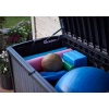 Skrzynia ogrodowa KETER Borneo Storage Box – schowek z funkcją siedziska dla 2 osób | 130 cm, odporna na warunki atmosferyczne