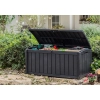 Skrzynia ogrodowa KETER Glenwood Storage Box 390 l. – stylowy schowek i siedzisko 2w1 - brąz