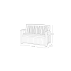 Ławka ogrodowa ze schowkiem KETER Patio Bench 265 l., imitacja drewna, dla 2 osób - brąz