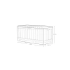 Skrzynia Ogrodowa KETER Kentwood Storage Box 350 l. – Schowek i Siedzisko 2w1 | Odporna na Warunki Atmosferyczne i UV - grafit