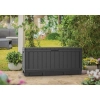 Skrzynia Ogrodowa KETER Kentwood Storage Box 350 l. – Schowek i Siedzisko 2w1 | Odporna na Warunki Atmosferyczne i UV - grafit
