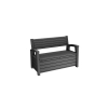 Ławka ogrodowa ze schowkiem 2w1 KETER Hudson Bench non Brush – 133 cm, efekt drewna