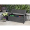Ławka ogrodowa ze schowkiem 2w1 KETER Hudson Bench non Brush – 133 cm, efekt drewna