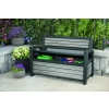 Skrzynia / Ławka ogrodowa KETER Deco Garden Bench 227 l. - Siedzisko 2-osobowe | grey