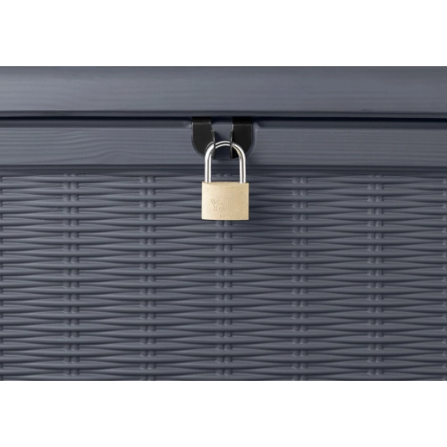 Skrzynia ogrodowa KETER Borneo Storage Box – schowek z funkcją siedziska dla 2 osób | 130 cm, odporna na warunki atmosferyczne