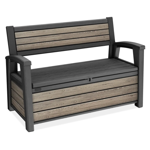 Skrzynia / Ławka ogrodowa KETER Deco Garden Bench 227 l. - Siedzisko 2-osobowe | lashwood