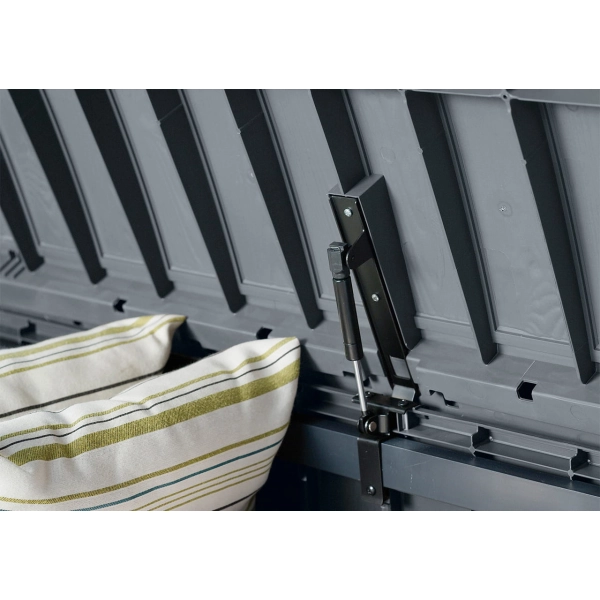 Skrzynia ogrodowa Glenwood Storage Box 390 l. – stylowy schowek i siedzisko 2w1 - brąz, KETER