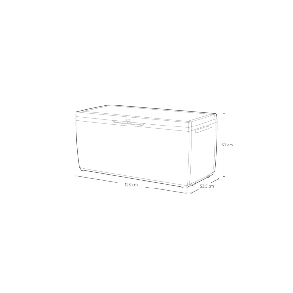 Klasyczny schowek ogrodowy z funkcją siedziska Springwood Storage Box 305L| Skrzynia do przechowywania na taras i balkon, KETER