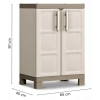 Niska szafka gospodarcza EXCELLENCE LOW CABINET 97 cm beżowa, Keter/Kis