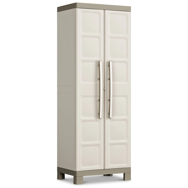Wysoka szafa gospodarcza EXCELLENCE UTILITY CABINET 182 cm beżowa, Keter/Kis