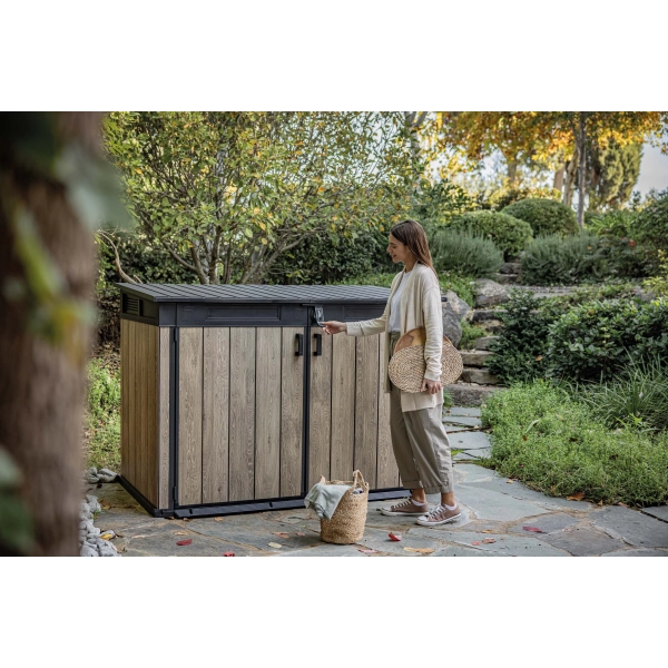Duża szafa ogrodowa 2020 l Horizontal Ashwood, Keter
