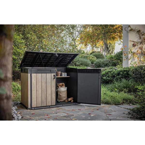 Duża szafa ogrodowa 2020 l Horizontal Ashwood, Keter