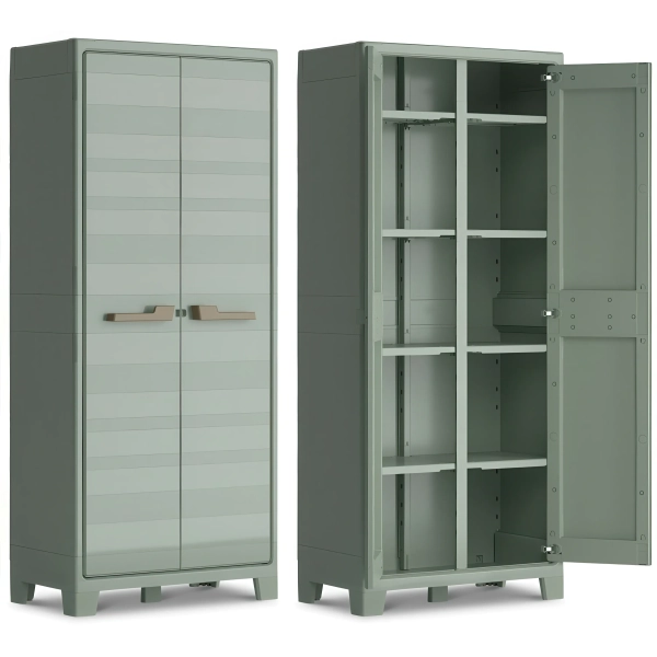 Zestaw trzech szaf ogrodowych PLANET OUTDOOR zielony, Keter/Kis