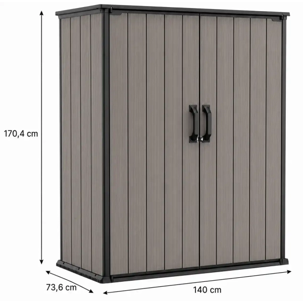 Schowek ogrodowy Premier TALL 1500 l Szary, Keter