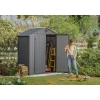 Domek narzędziowy Darwin 6x4 szary z podłogą 190x122 cm, Keter
