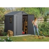 Domek narzędziowy Darwin 6x6 szary z podłogą 190x183 cm, Keter