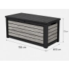 Skrzynia ogrodowa Deco deck 630 l szara, Keter