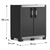 Stojąca szafka garażowa 99 cm KIS XL GARAGE Low czarna, KETER