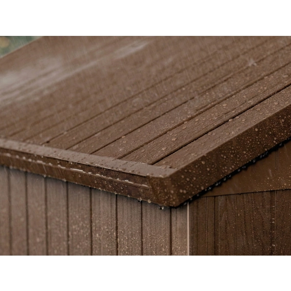 Domek narzędziowy Darwin 6x8 brązowy z podłogą 190x244 cm, Keter