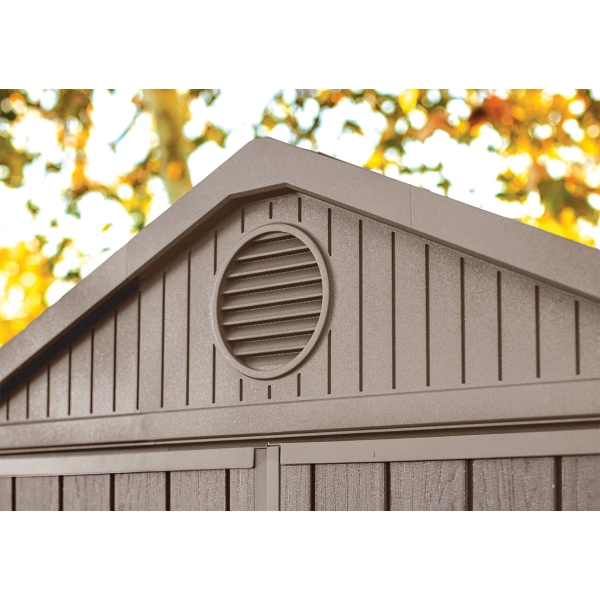 Domek narzędziowy Darwin 6x8 brązowy z podłogą 190x244 cm, Keter