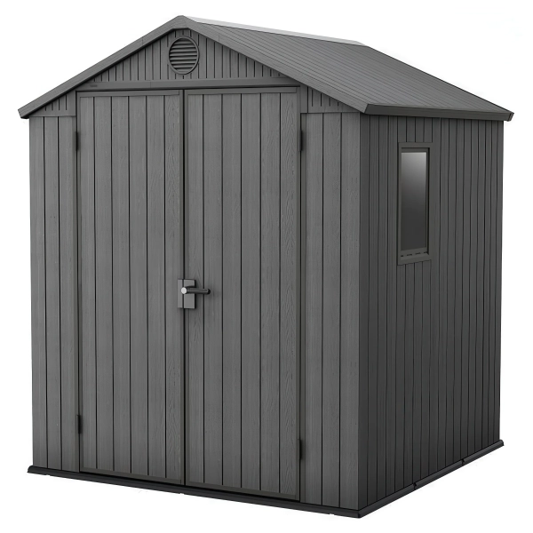 Domek narzędziowy Darwin 6x6 szary z podłogą 190x183 cm, Keter