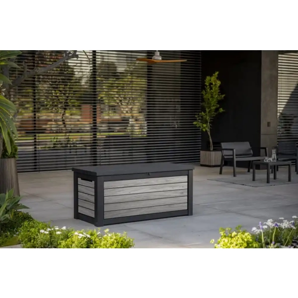 Skrzynia ogrodowa Deco deck 630 l szara, Keter