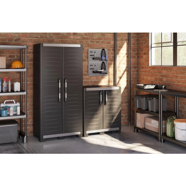 Stojąca szafka garażowa 99 cm KIS XL GARAGE Low czarna, KETER