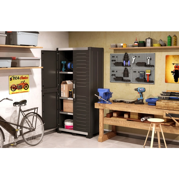 Stojąca szafka garażowa 99 cm KIS XL GARAGE Low czarna, KETER
