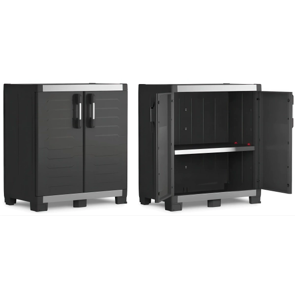 Stojąca szafka garażowa 99 cm KIS XL GARAGE Low czarna, KETER