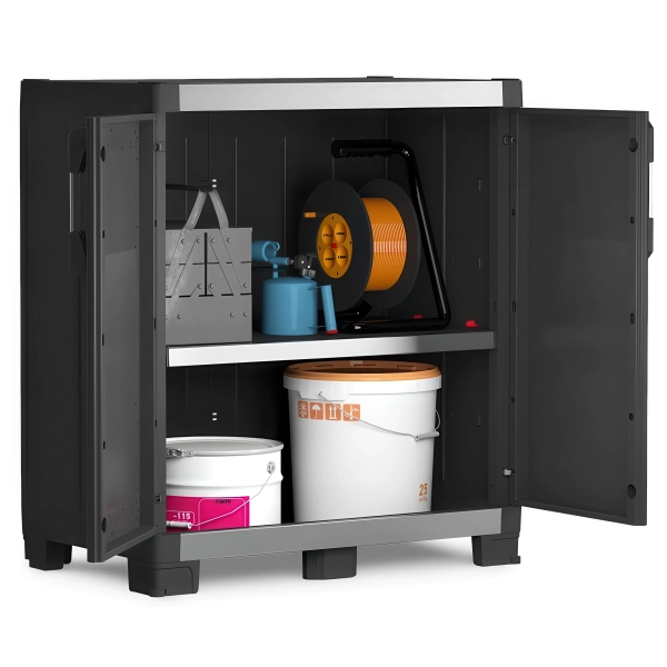 Stojąca szafka garażowa 99 cm KIS XL GARAGE Low czarna, KETER