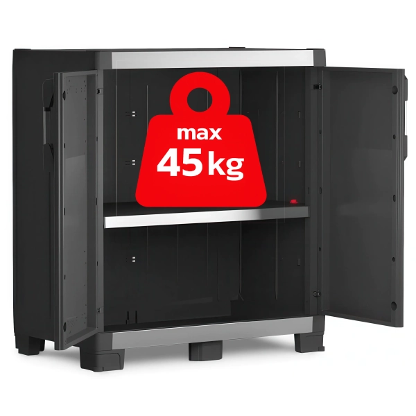 Stojąca szafka garażowa 99 cm KIS XL GARAGE Low czarna, KETER
