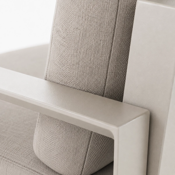 Zestaw Wypoczynkowy Aluminiowy BELLANTI Empoli 4 osobowy sofa i 2 fotele + stolik | Beż