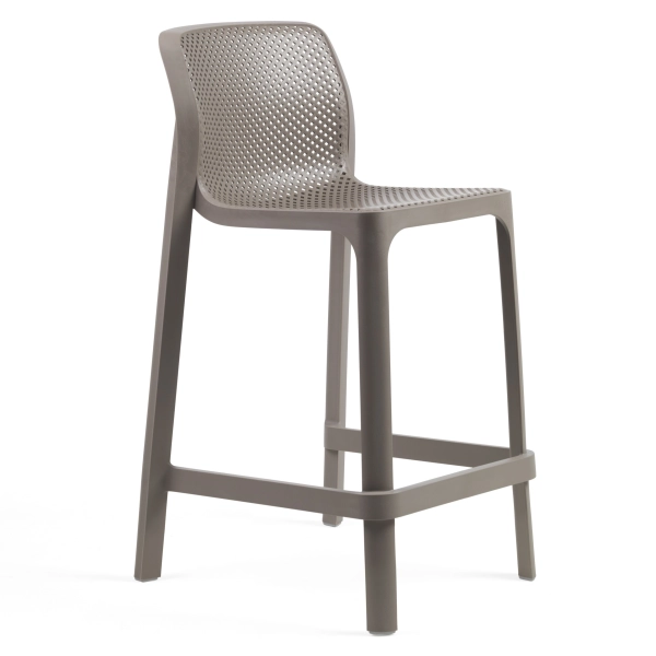 Hoker krzesło barowe NET STOOL MINI TORTORA ciemny beż, Nardi