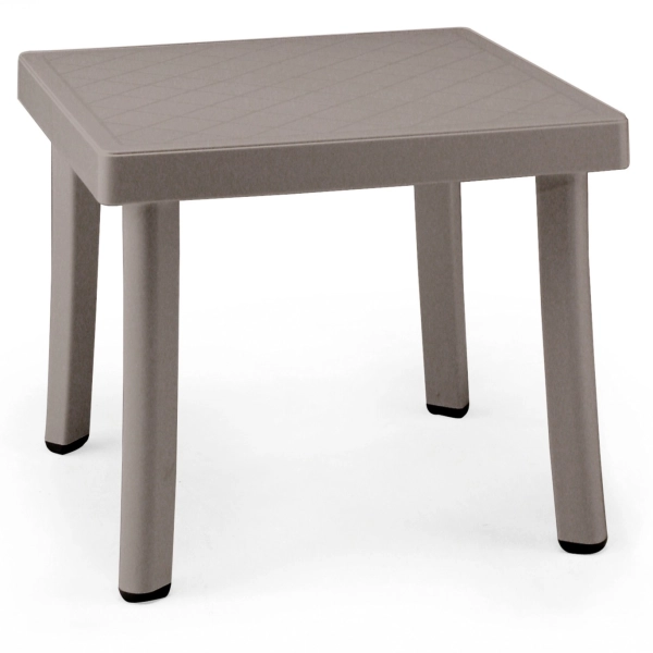 Stolik ogrodowy kwadratowy 46 cm RODI TORTORA ciemny beż, Nardi