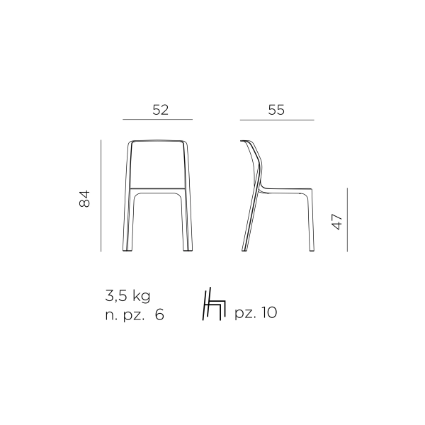 Krzesło ogrodowe BIT WHITE biały, Nardi