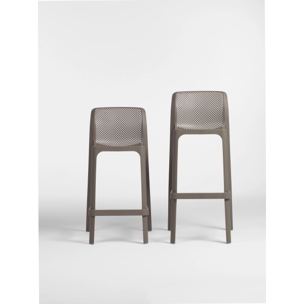 Hoker krzesło barowe NET STOOL MINI TORTORA ciemny beż, Nardi