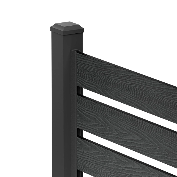 Sztacheta kompozytowa ze strukturą drewna, NORDECK Hageline, Antracyt 150 x 20 x 2200 mm