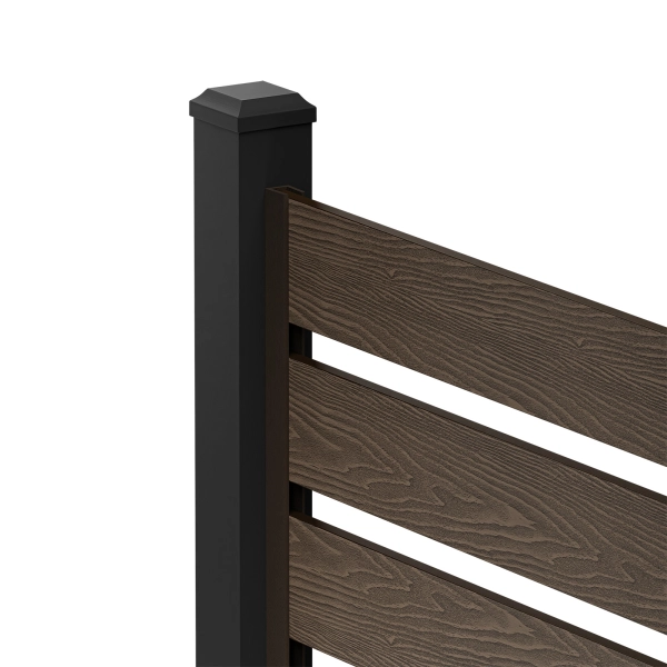 Sztacheta kompozytowa ze strukturą drewna, NORDECK Hageline, Brąz 150 x 20 x 1500 mm