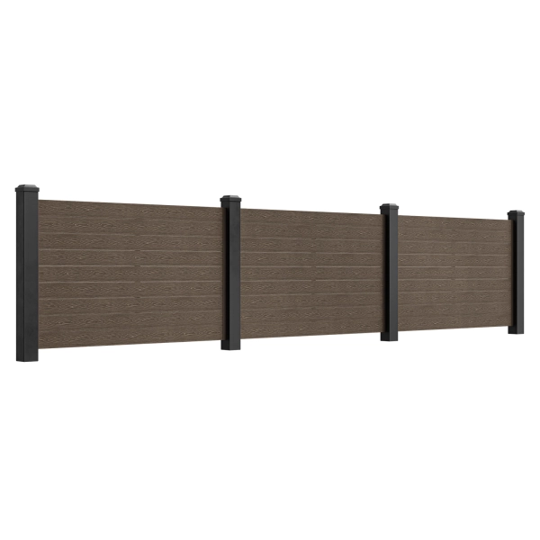 Sztacheta kompozytowa ze strukturą drewna, NORDECK Hageline, Brąz 150 x 20 x 1500 mm
