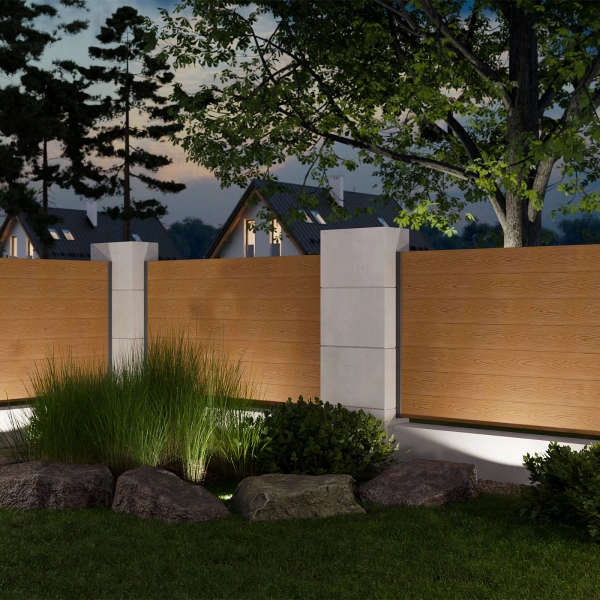 Ceownik do sztachety NORDECK / BERGDECK Hageline Złoty Dąb 30 x 40 x 2000 mm