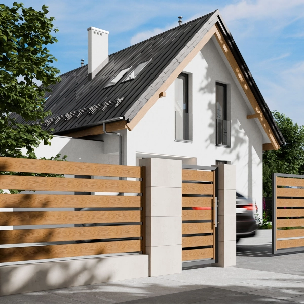 Sztacheta kompozytowa ze strukturą drewna, NORDECK Hageline, Złoty Dąb 150 x 20 x 1800 mm