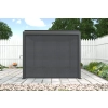 Zestaw Pergola Ogrodowa Bioklimatyczna Stalowa SOLA 3x4 m Antracyt NORDVIC + Roleta 3 m