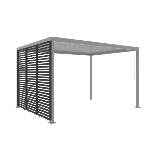 Panel Żaluzjowy Stały Aluminiowy 93 x 225,8 cm Antracyt do Pergoli NORDVIC SOLA VIKEN