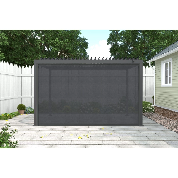 Roleta opuszczana 4M do Pergoli tarasowej NORDVIC SOLA VIKEN Antracyt