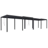 Pergola ogrodowa tarasowa aluminiowa NORDVIC Skyline 3x12 m Antracyt