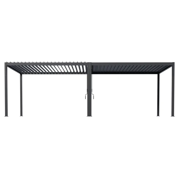 Pergola ogrodowa tarasowa aluminiowa NORDVIC Skyline 3x8 m Antracyt